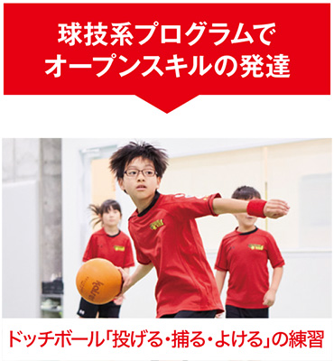 球技系プログラムでオープンスキルの発達